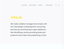 Tablet Screenshot of finlay.co.nz